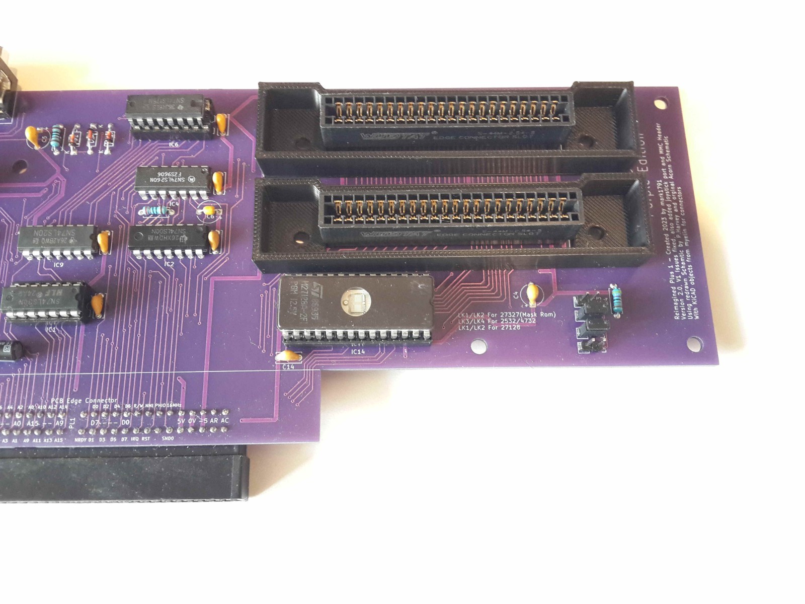 Acorn Electron Plus1 Plus Purple Edition - Board only - Joystick+SD Card