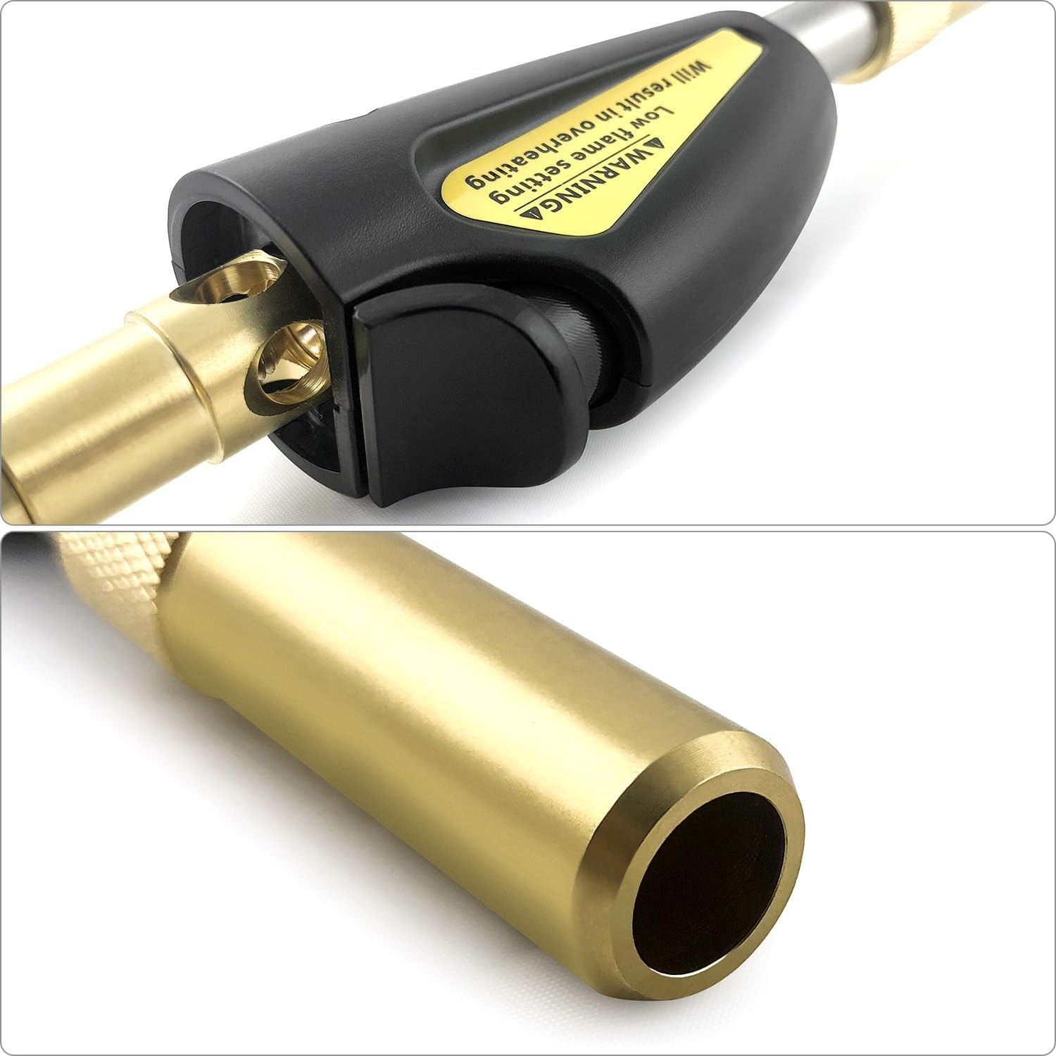QWORK Torch Swirl Tips, 2 Pack, Compatible with Map-Pro/Lp Gas, Self Lighting, G