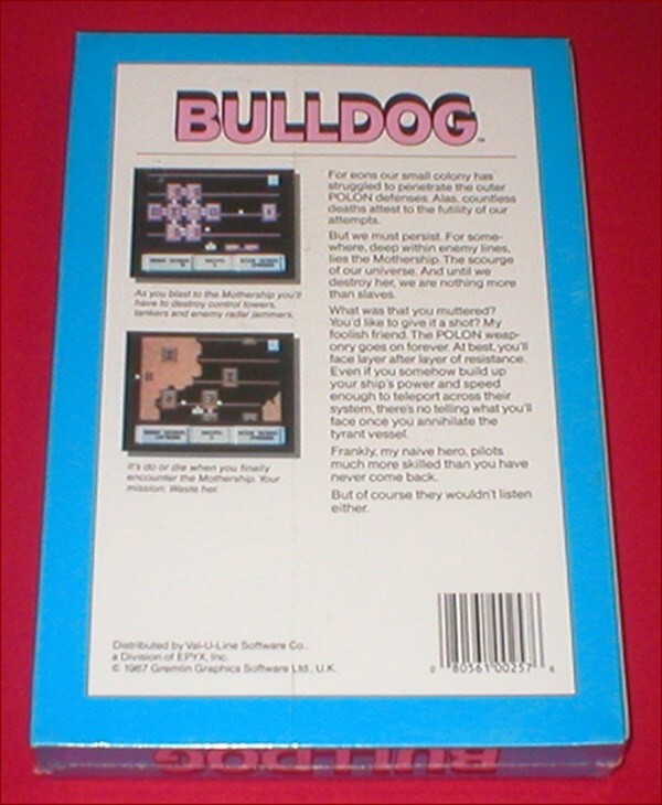 Bulldog for the Commodore 64 C64 128 Computer NEW SEALED