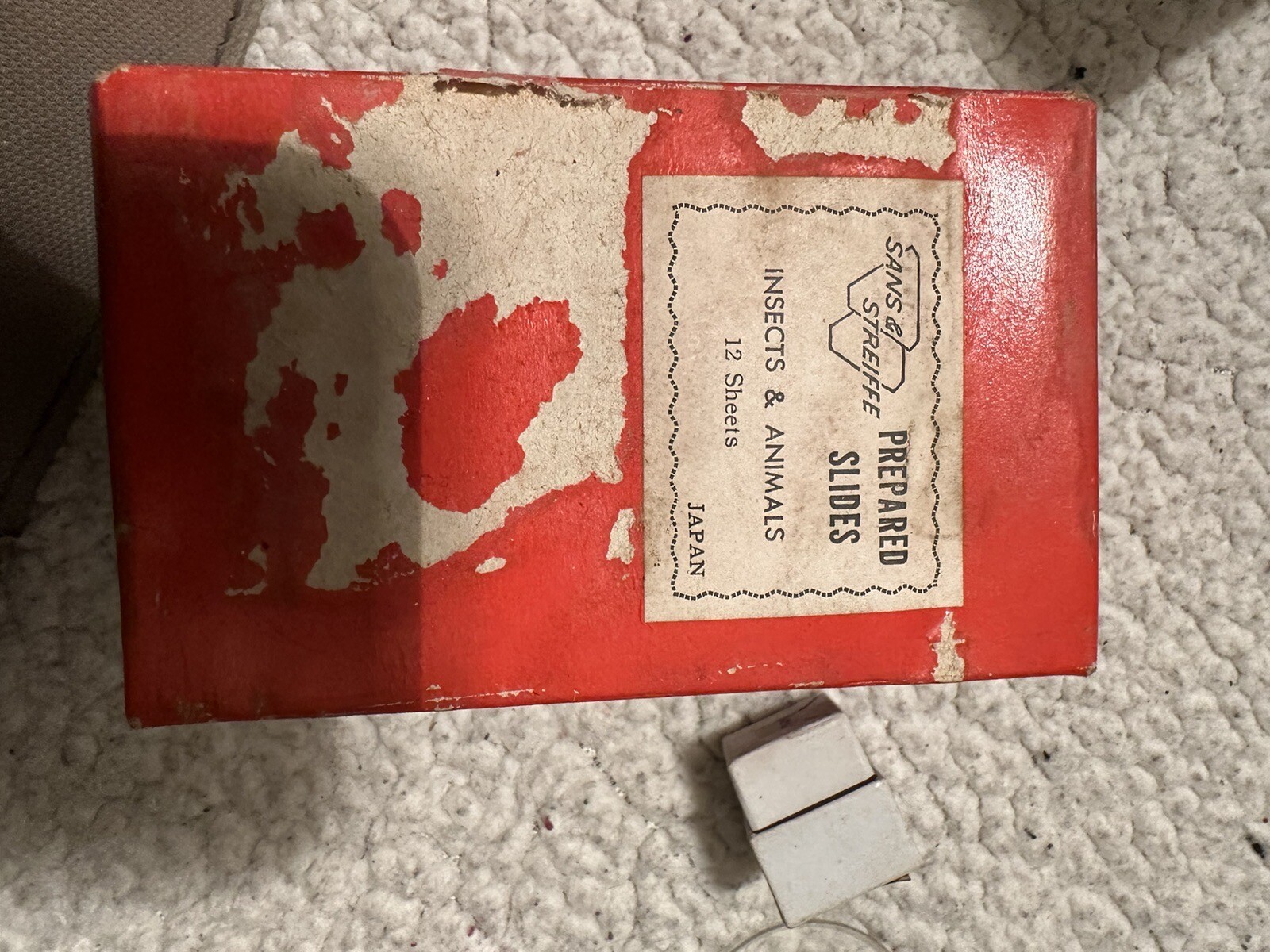 Vintage Sans & streiffe Microscope Kit