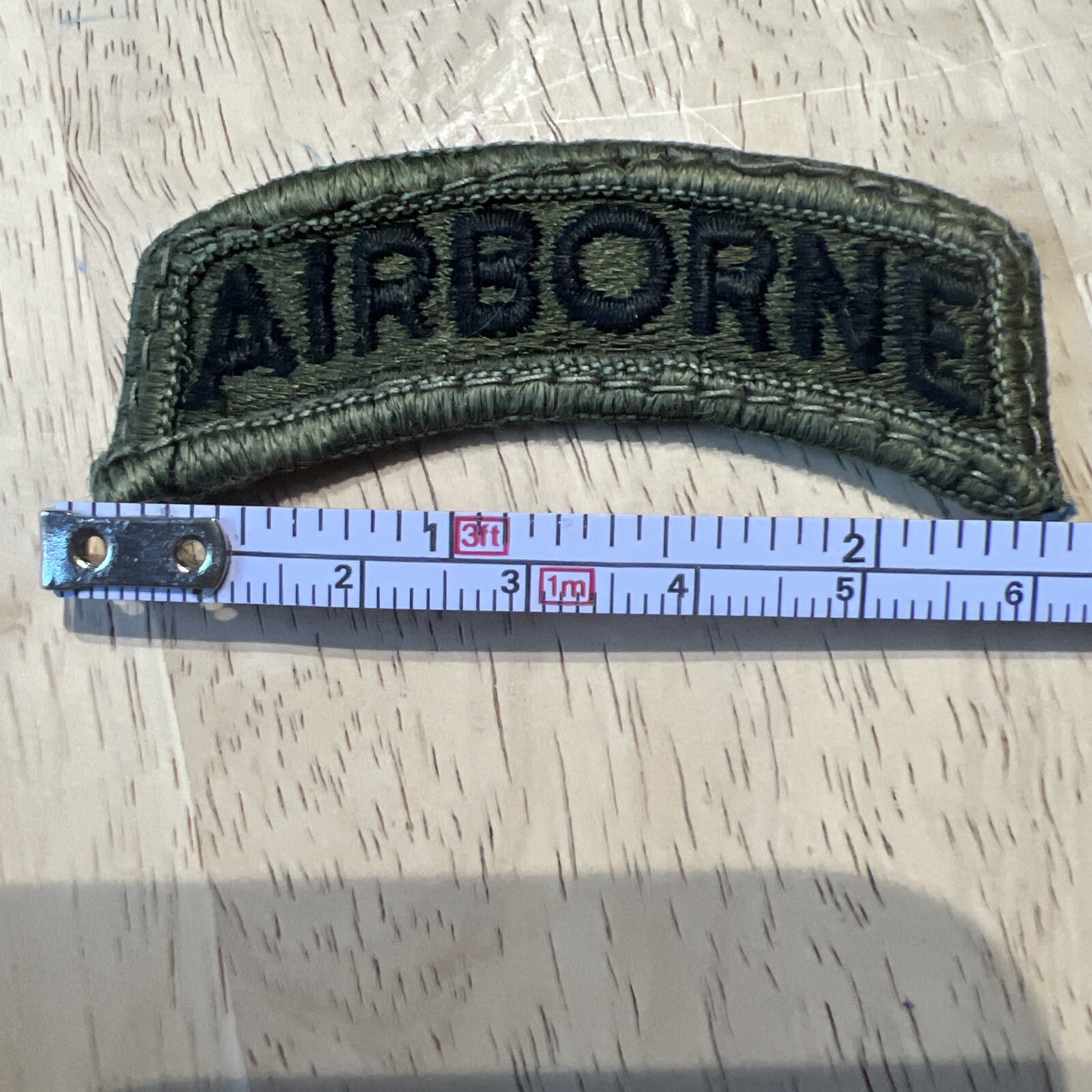 US Army Airborne Rocker Tab Green Patch