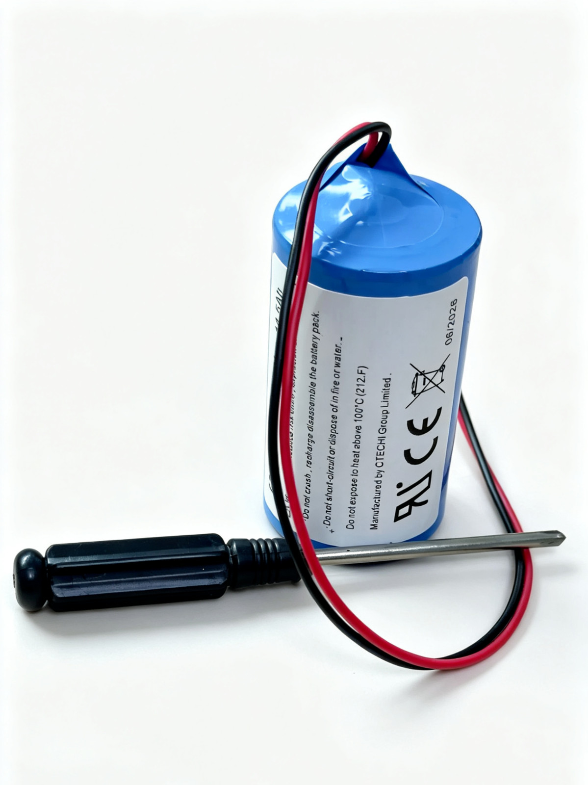 D-Size Battery for DSC WT4911 WT8911 ALEXOR Wireless Outdoor Siren, ER34615M-T1
