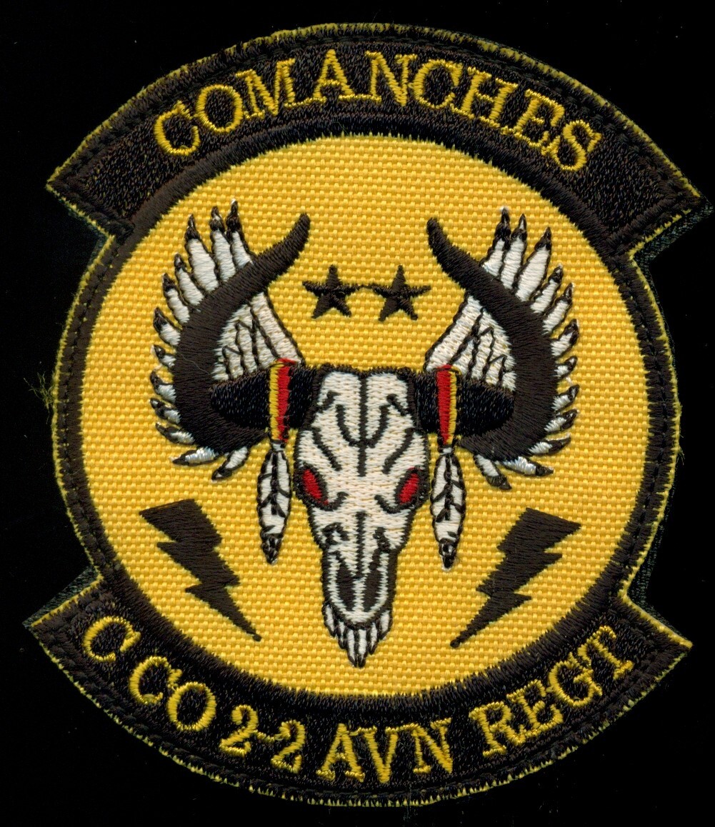 US Army Comanches C Co 2-2 Aviation Regt Patch MMP