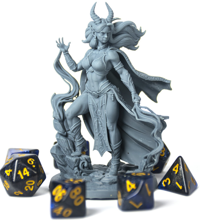 Dungeons & Dragons Playable Character Female Tiefling - Sorcerer, Wizard, Mage