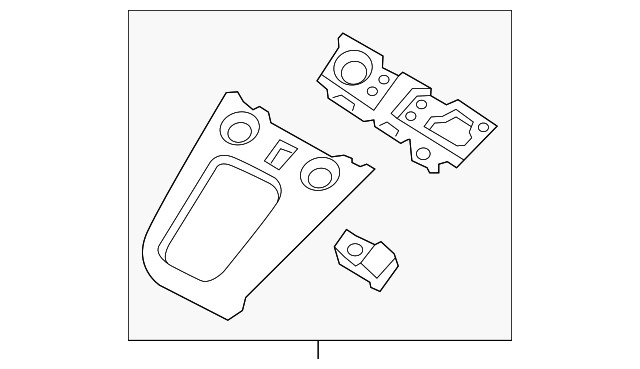 Genuine Nissan Automatic Transmission Shift Cover Plate 68262-3LM0A