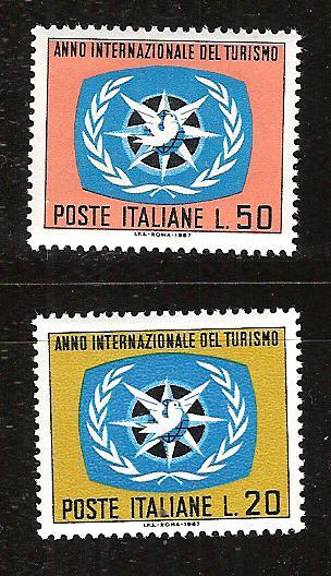 ITALY # 972-3 MNH INTERNATIONAL TOURIST YEAR