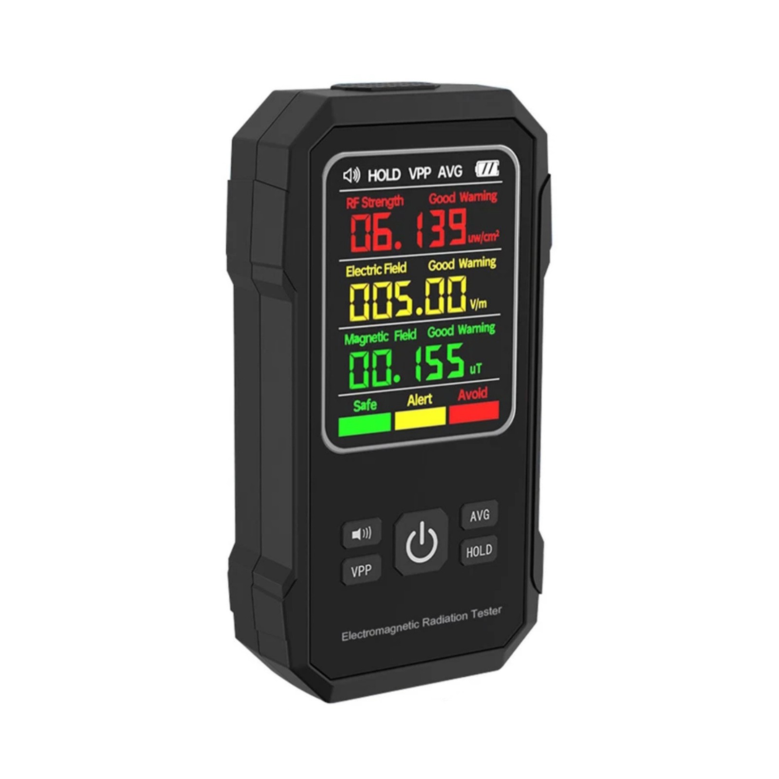 EMF Meter Electromagnetic Radiation Detector with Data Lock and Screen Lock