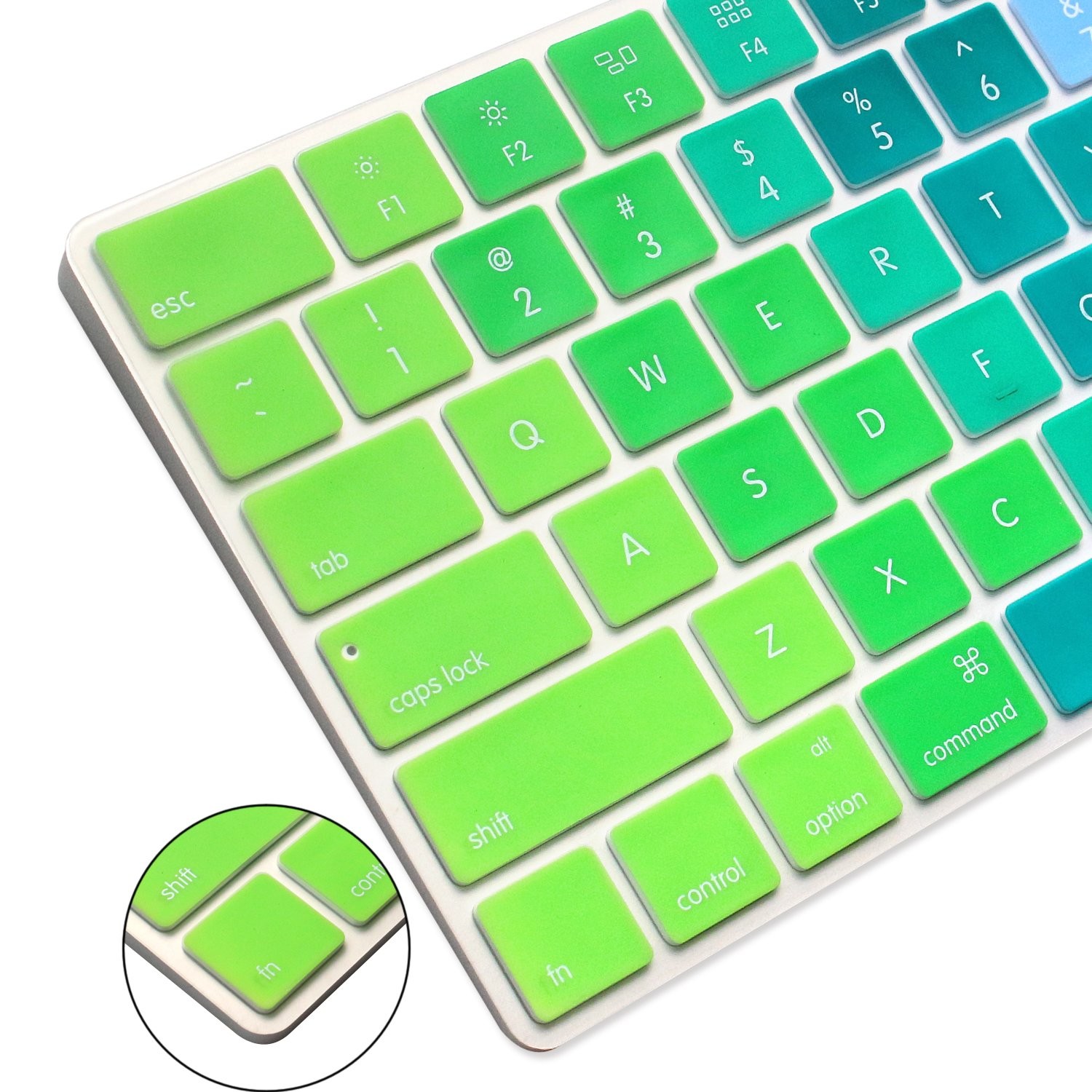 ProElife Ultra Thin Silicone Keyboard for Magic (MLA22LL/A), Rainbow