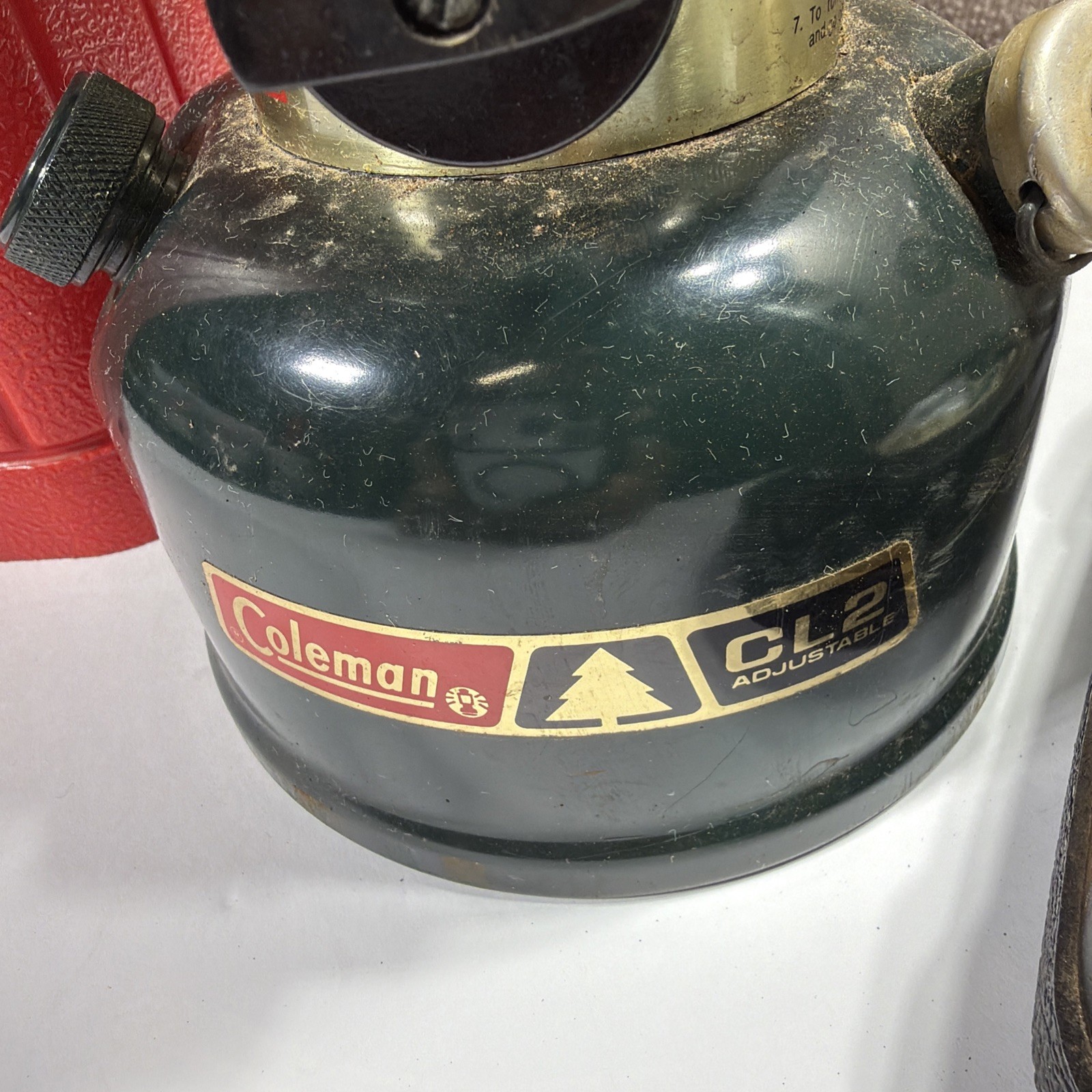 Coleman Lantern 288 with Hard Shell Red/Black With Hard Shell Carry Case CL2 Adj