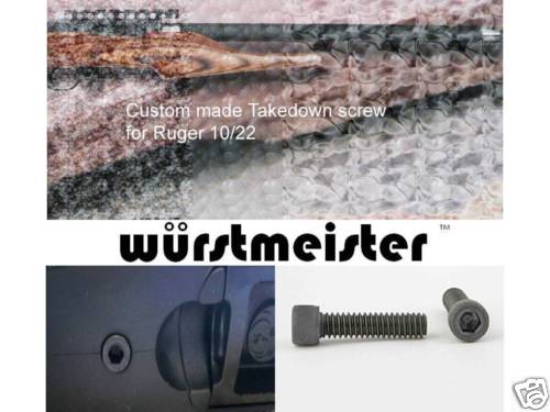 CUSTOM TAKEDOWN SCREW FOR RUGER 10/22 - SET OF 2 - NEW!