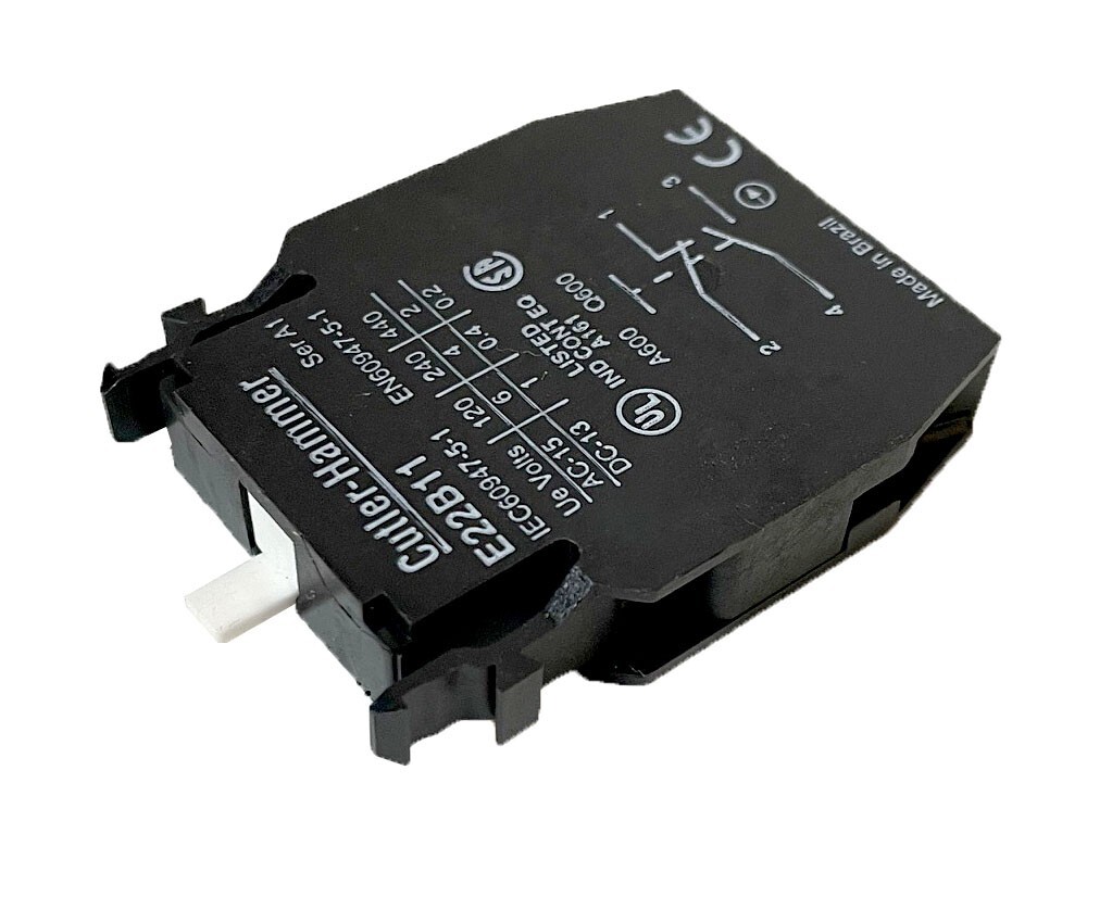 Eaton Cutler-Hammer 1NO 1NC Contact Block    E22B11     *** Free Warranty