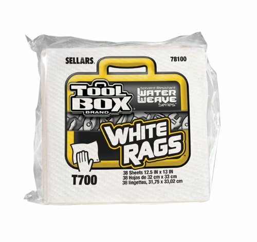Sellars Toolbox® T700 Quarter Fold Disposable Wiper, 12-1/2 X 13 in, White (3pk)
