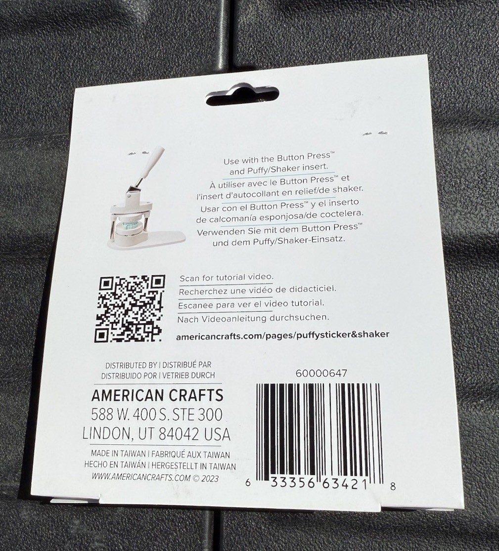 We R Makers Button Press Puffy Sticker Refills 30pcs