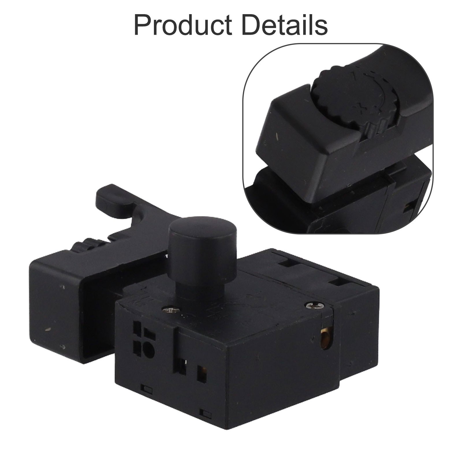 FA2-6/1BEK Black 6A 250V Electric Drill Control Trigger Button Switch