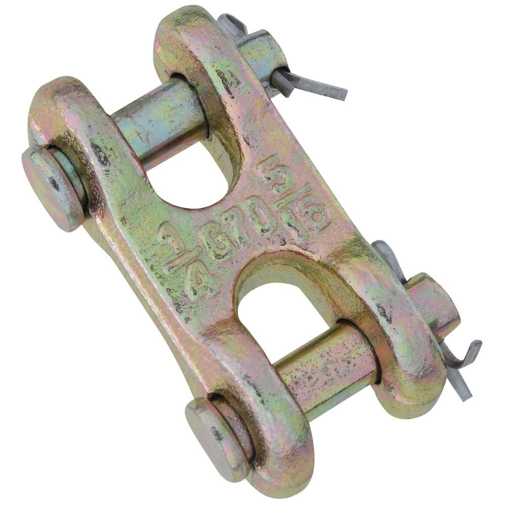 National Hardware N282-129 3255BC Double Clevis 1/4" & 5/16", Yellow Chromate