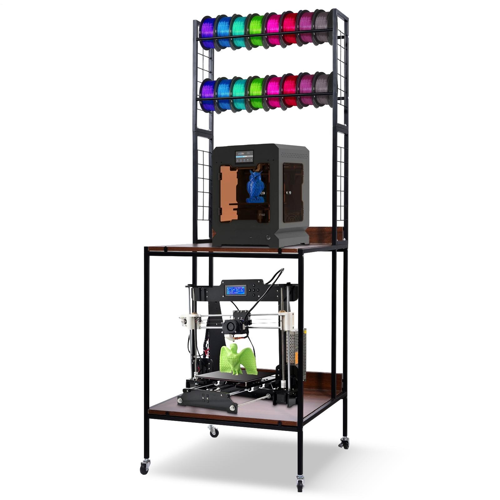 3D Printer Filament Storage Rack 4-Tier 3D Printer Stand with Storage