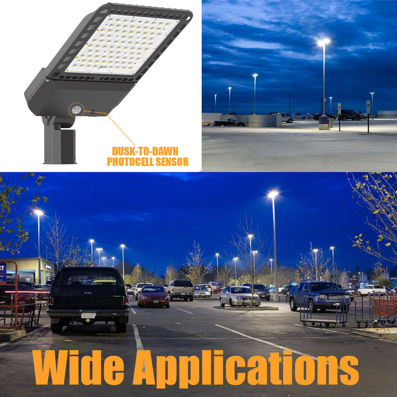 LED Parking Lot Light 200W,300W Commercial LED Area Light IP65 Led Shoebox Light
