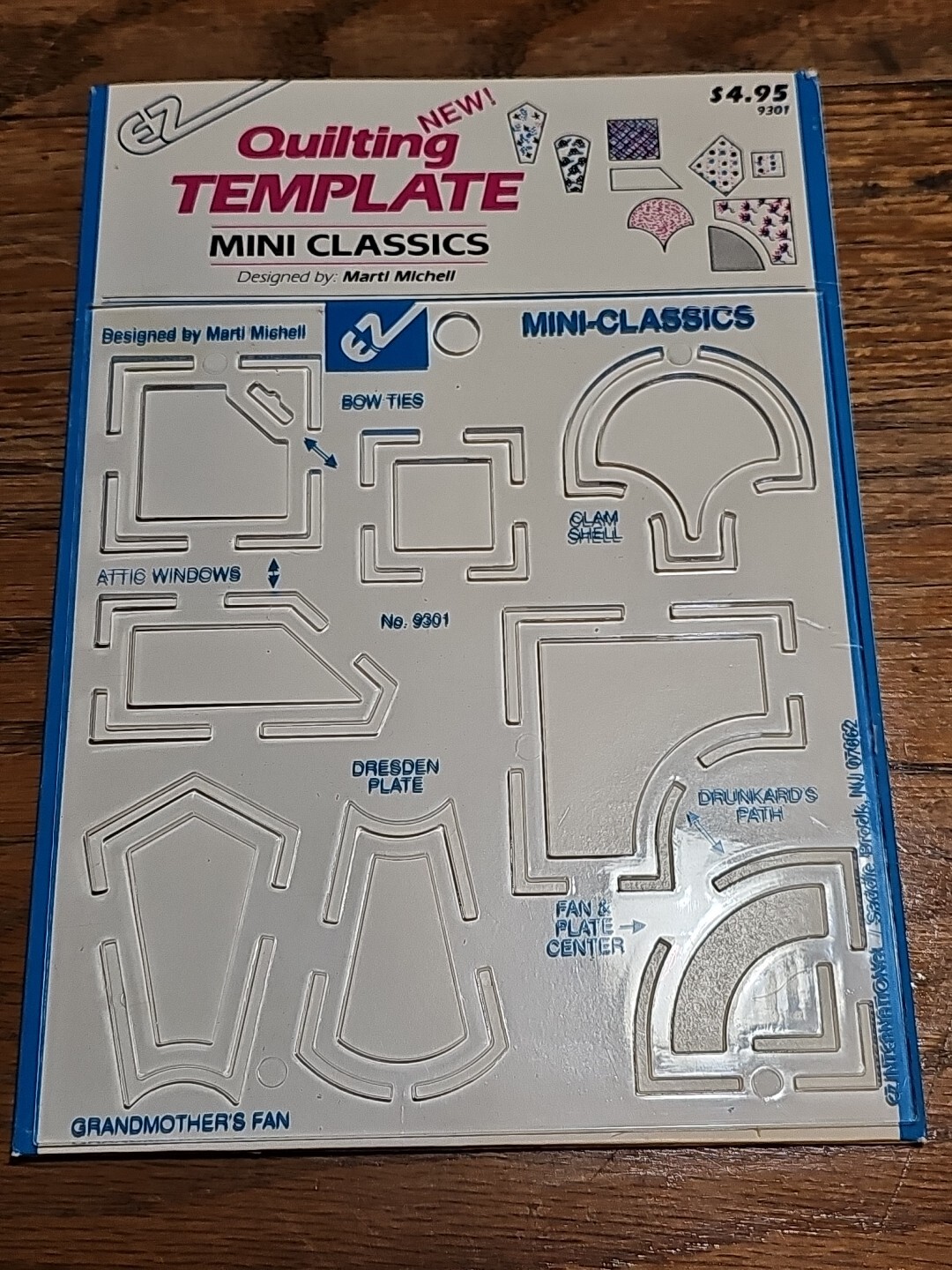 Vintage EZ Quilting Template Mini Classics #9301 1991 By Marti Michell NIP