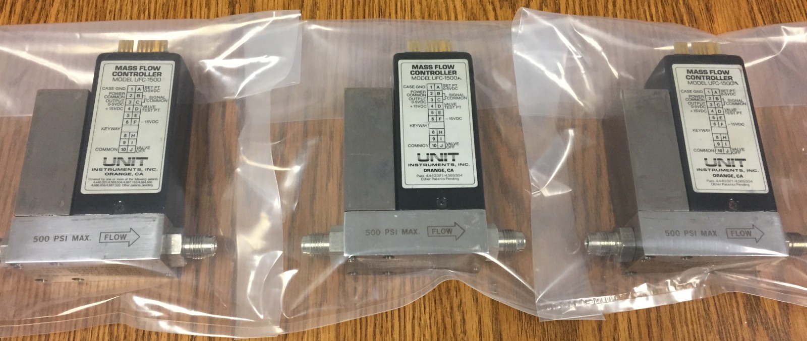 Unit Instruments UFC-1500A, Range 200 SCCM, Gas N2 500 PSI Mass Flow Controller