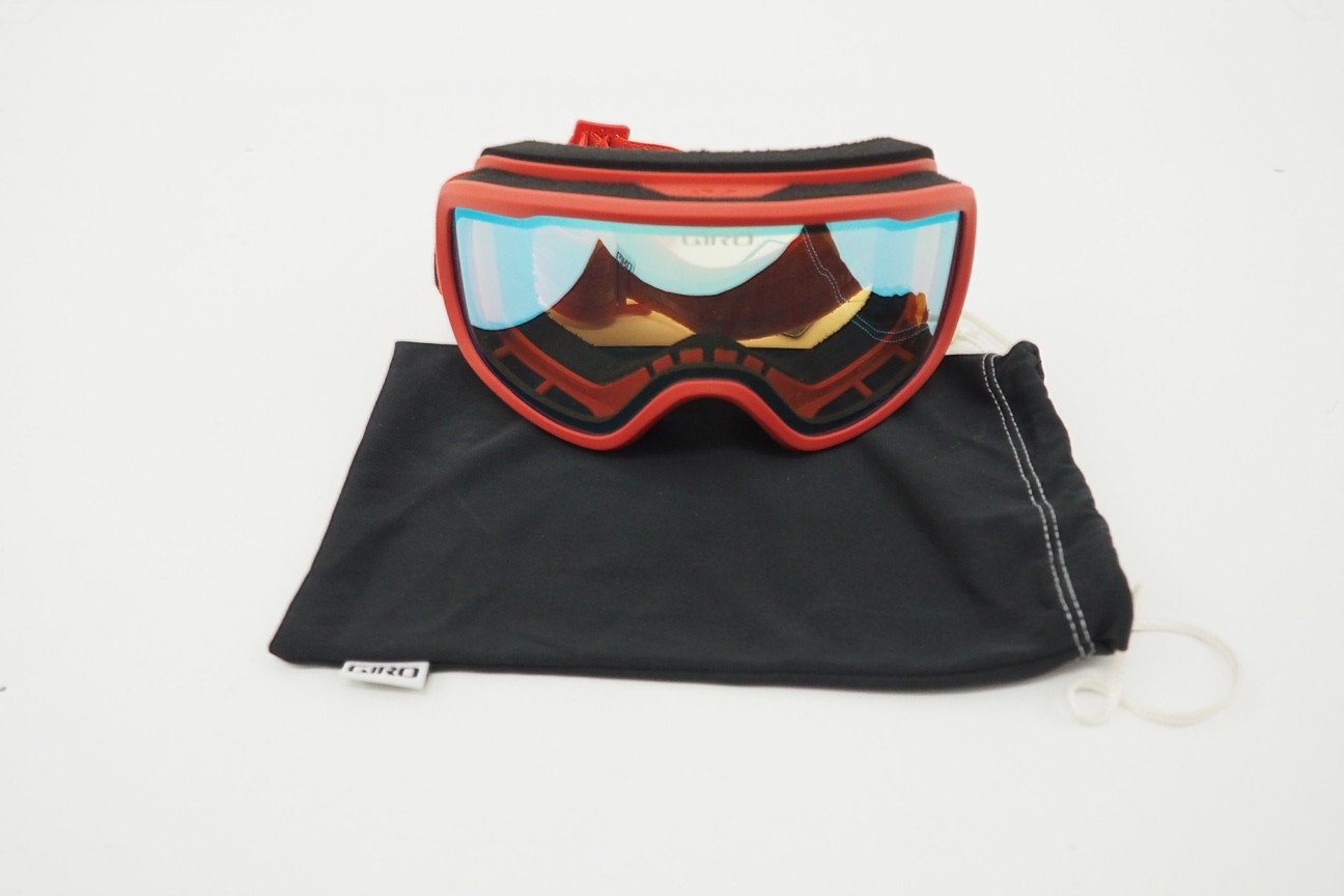 New! Giro Cruz Adult Winter Sport Goggles Red Wordmark Yellow Boost Lens