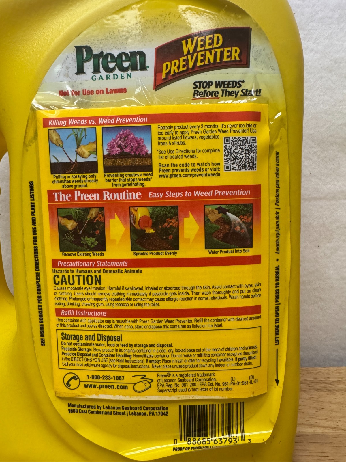 Pair - Preen Garden - Weed Preventer - 5.62 Lb - Shaker Bottle