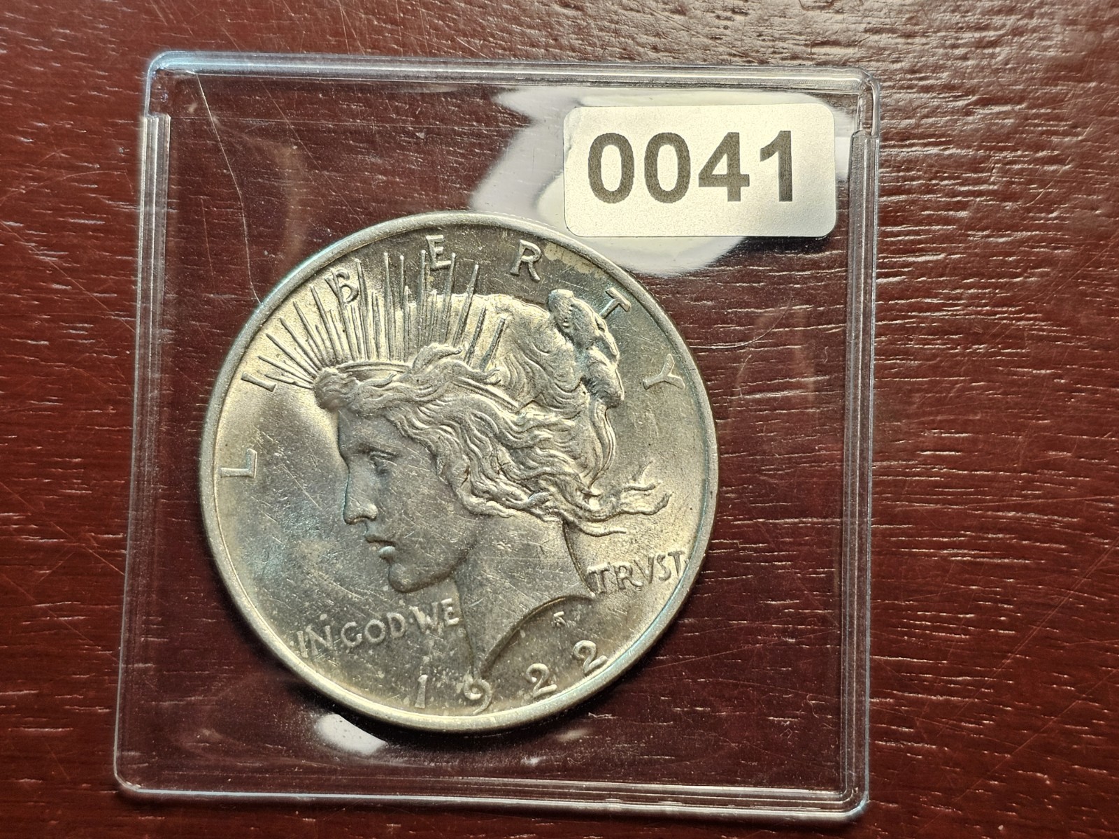 1922 Peace Silver Dollar, XF-AU, Below melt for seller, Stk 0041