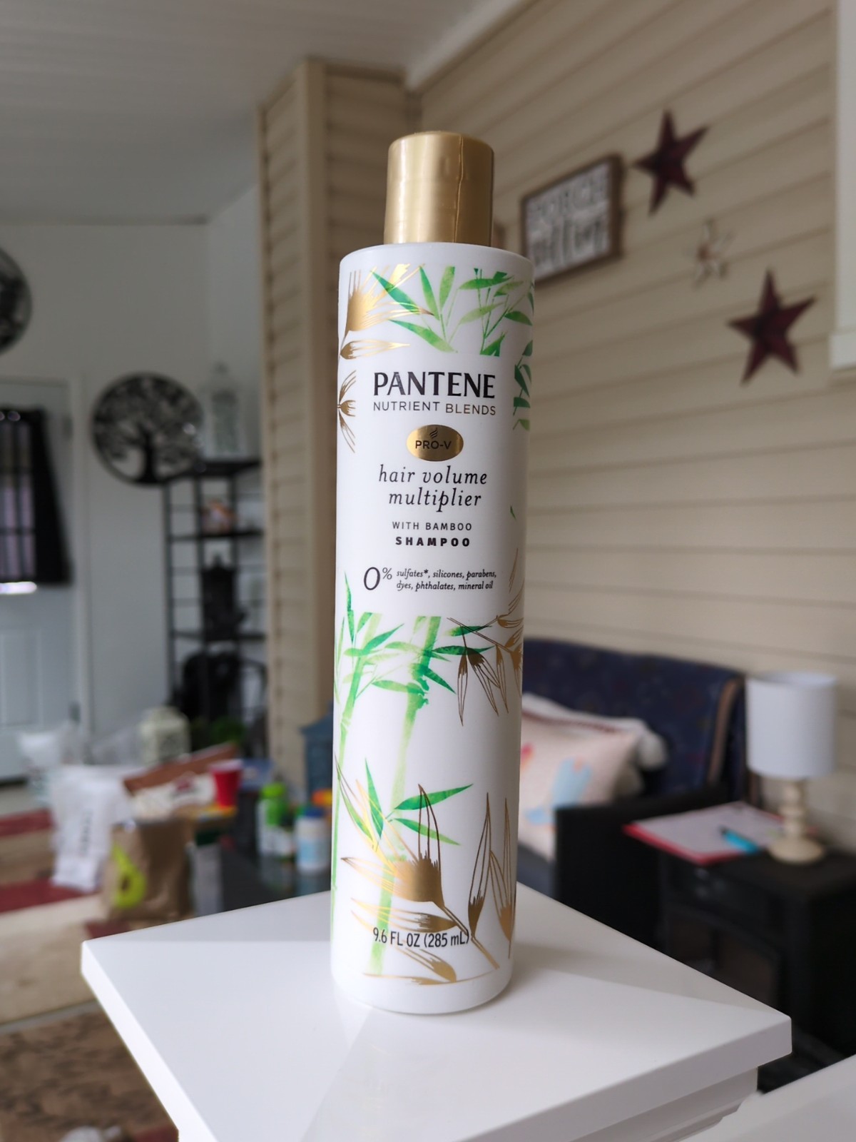 Pantene Nutrient Blends 9.6 Oz Hair Volume Multiplier Bamboo No Silicone Shampoo