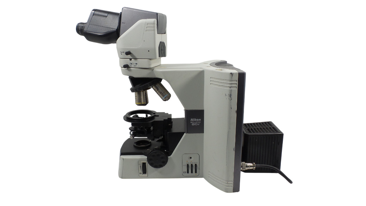 Nikon Eclipse 80i Microscope W/3 Objectives - Free Shipping