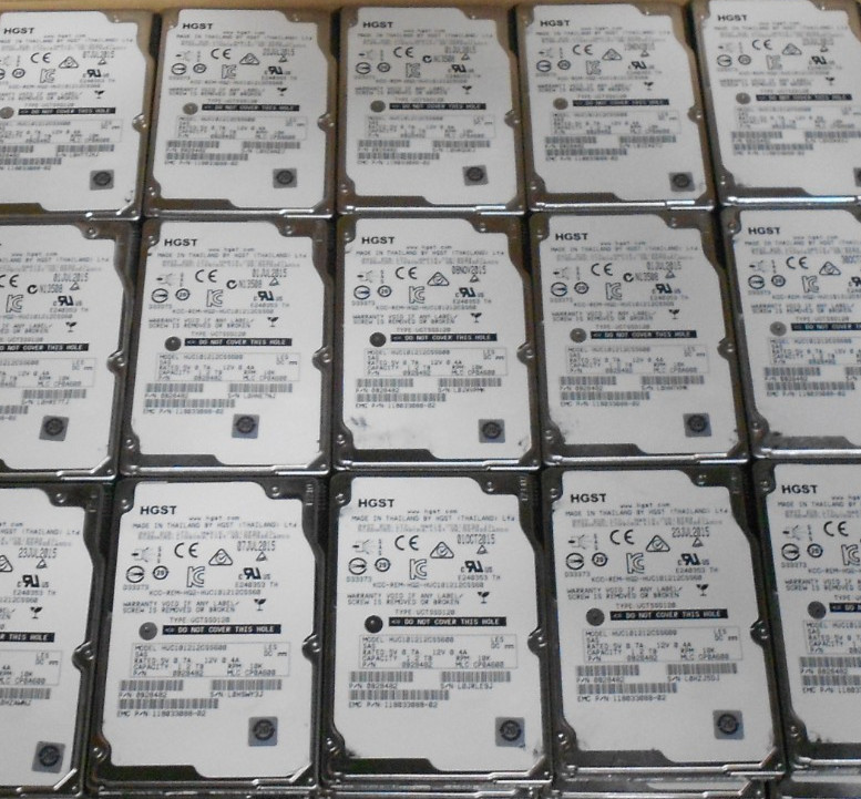 lot of 16 HGST 1.2TB 10K 6G SAS Hard Drive 2.5" server HUC101212CSS600 Dell HP