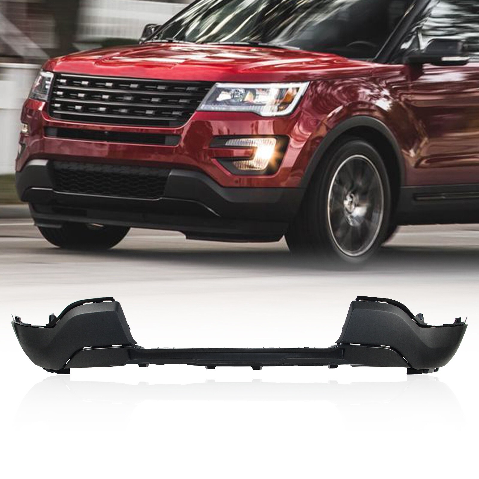 Black Front Bumper Plastic For 2016 EXPLORER LOWER FO1095261