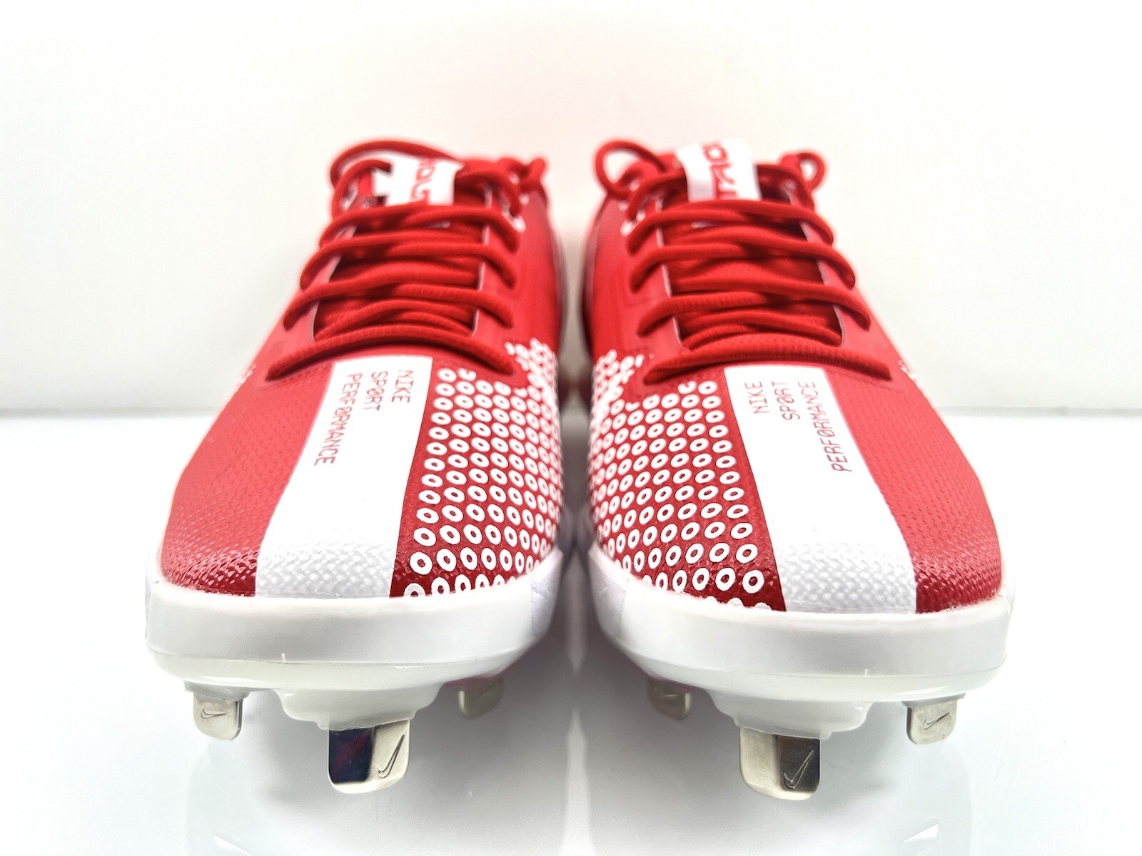 NIKE FORCE TROUT 7 PRO METAL BASEBALL CLEATS RED WHITE CQ7224 602 sz 12