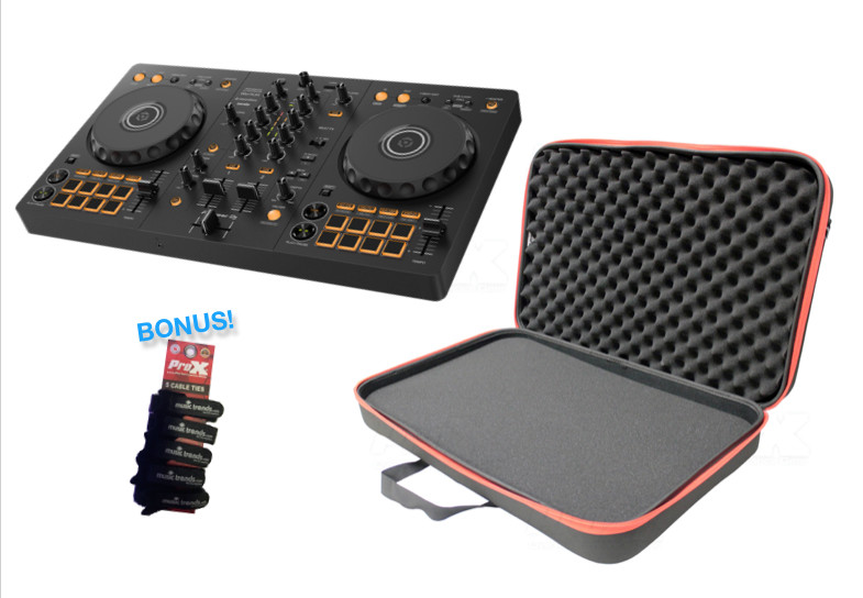 Pioneer DJ DDJ-FLX4 2-Channel DJ Controller with EVA Carry Bag