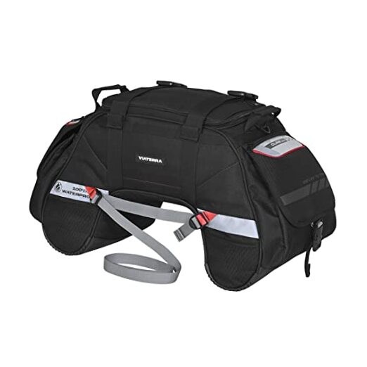 100% WaterProof ClawMini Motorcycle Rear/Tail/Seat Bag () I Universal Black