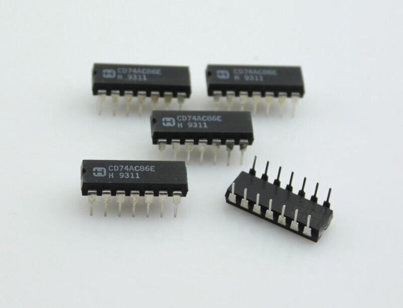 New Qty 5 HARRIS CD74AC86E XOR Gate IC 14-PDIP