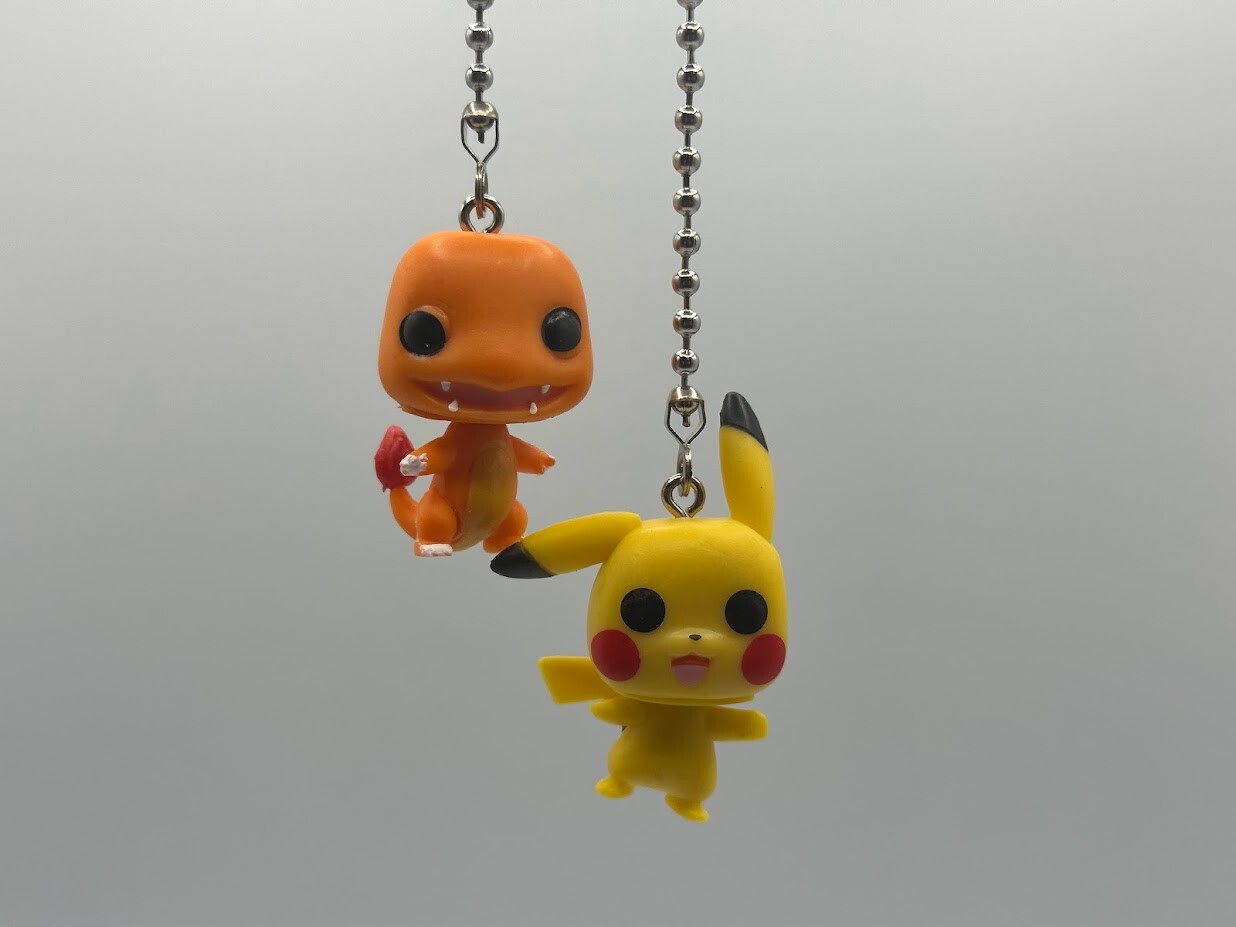 Pokemon Custom Ceiling Fan Pulls - Several Awesome Characters to Choose From!