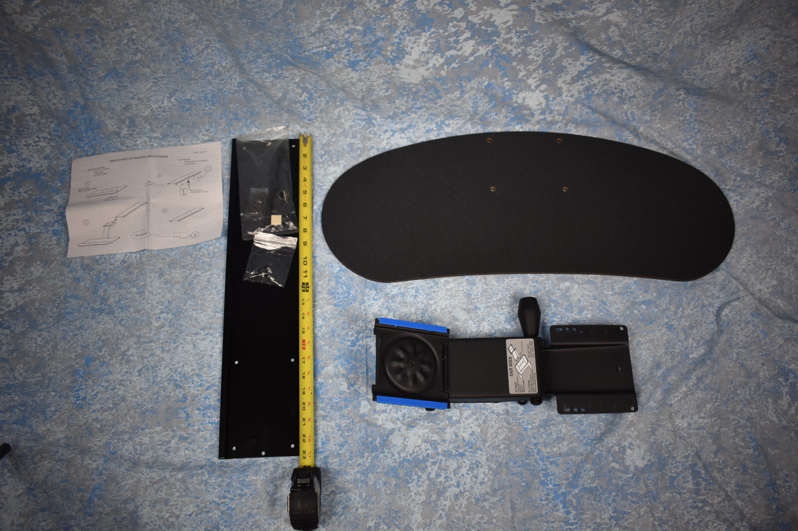 NEW Weber Knapp under desk slide in / out articulating swivel tilt keyboard tray