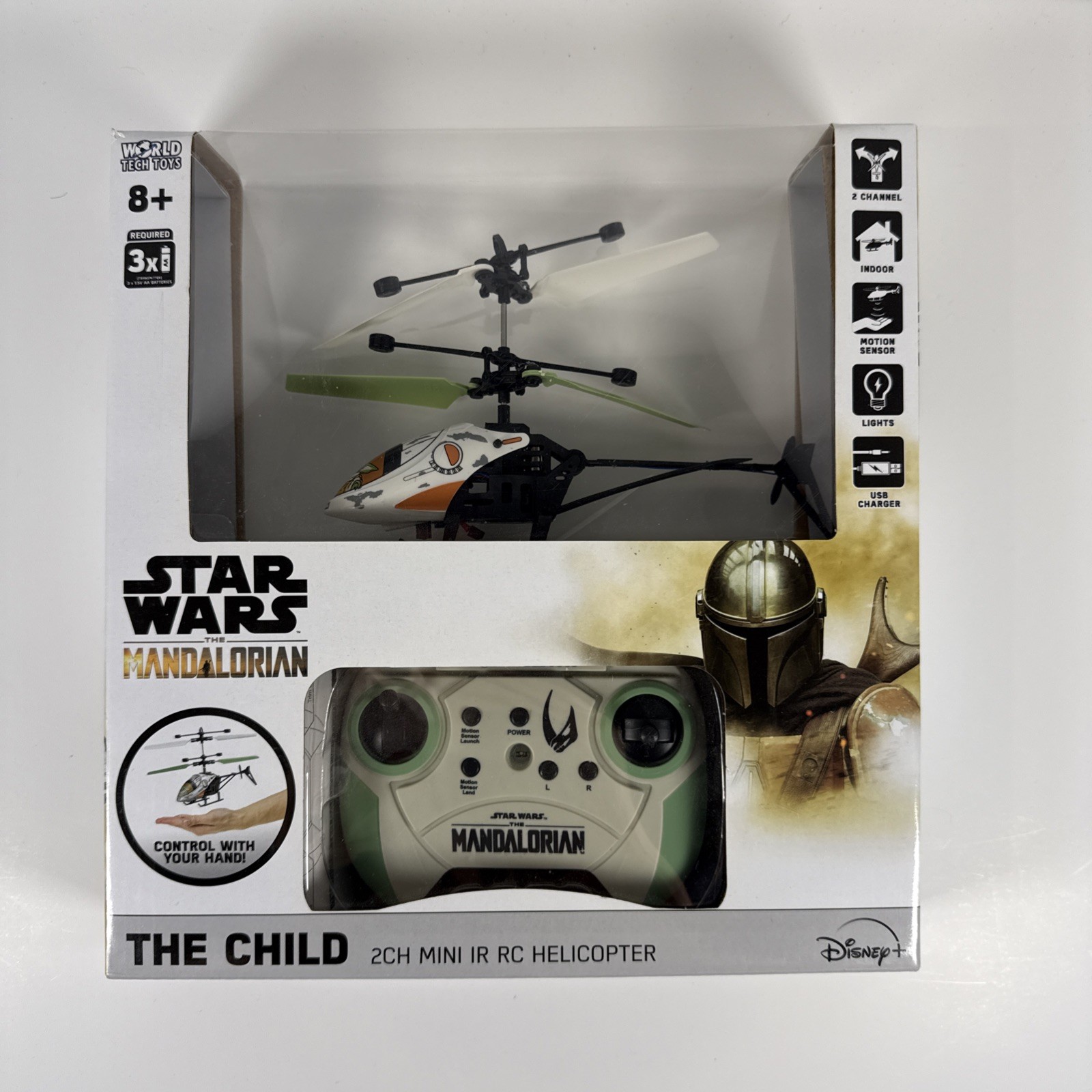 Star Wars The Mandalorian Baby Yoda Licensed Infrared RC Flying Helicopter