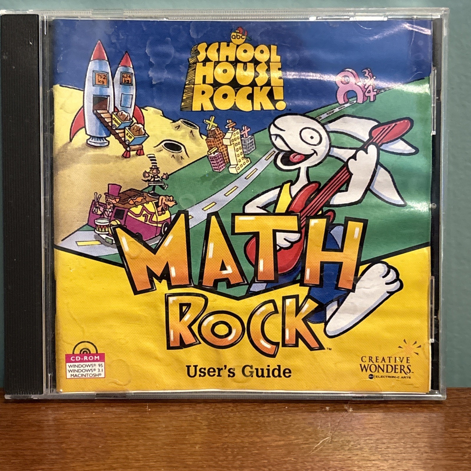 School House Rocks! Math Rock 1996 CD-ROM The Learning Company Age 6-10