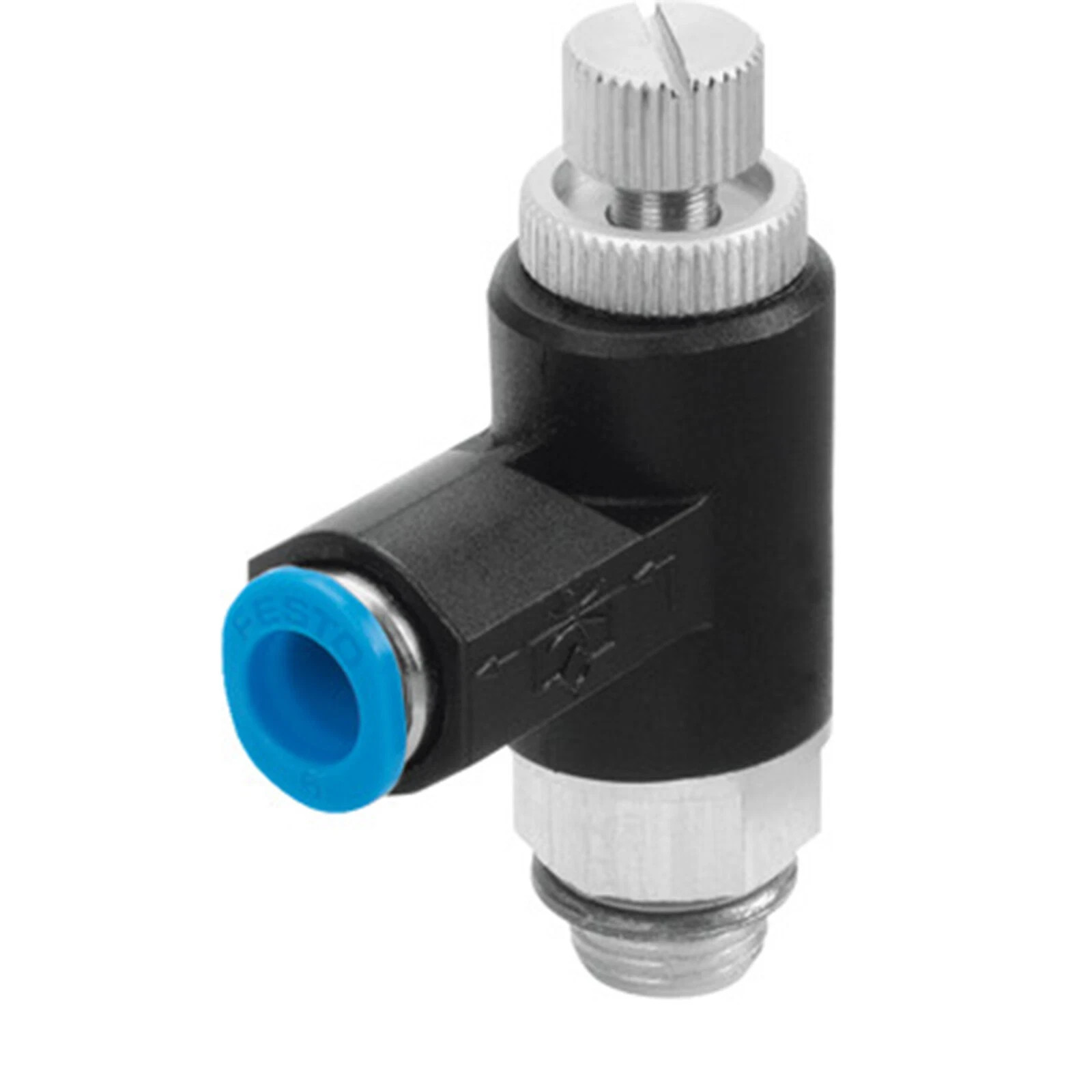 FESTO GRLA-1/8-QS-8-RS-B One-Way Flow Control Valve 162966 New