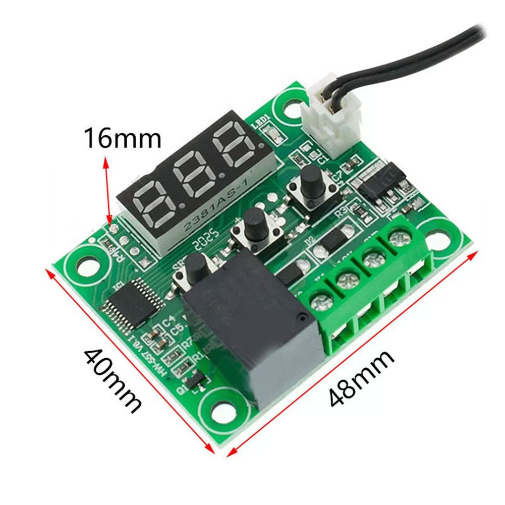 1XDigital Temperature Control Switch Sensor Module 1XAcrylic Clear Box Brand New