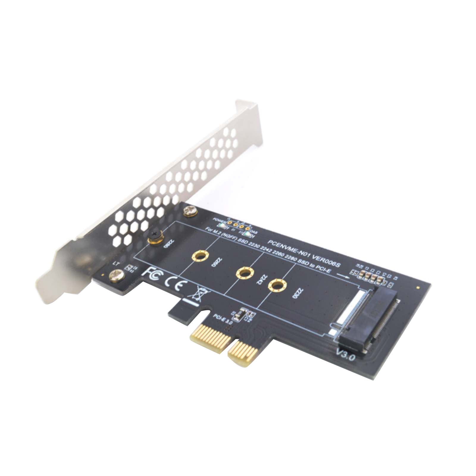 PCI-Express 1X to M.2 NGFF Adapter Card PCIE 3.0 X1 to NVME SSD M2 for Lite-On