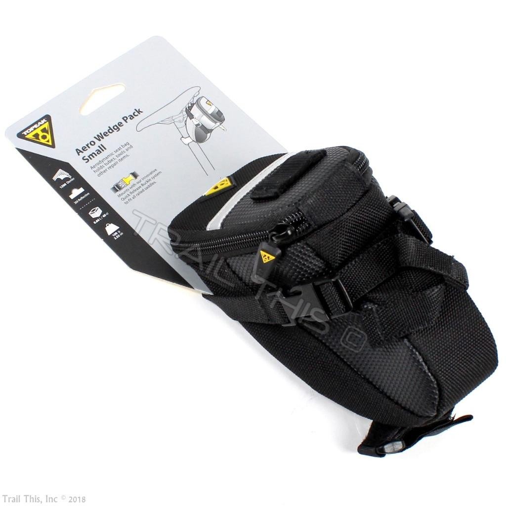 Topeak Aero Wedge Pack Small Bike Packing Traveling Commuter Seat Strap-Mount