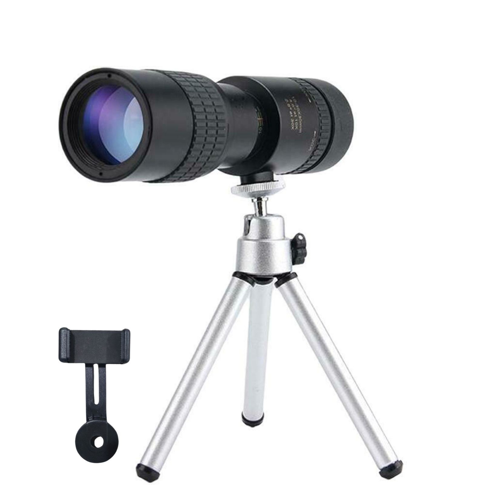 4K 10-300X40mm Super Telephoto Zoom Monocular Telescope HD Portable with BAK4