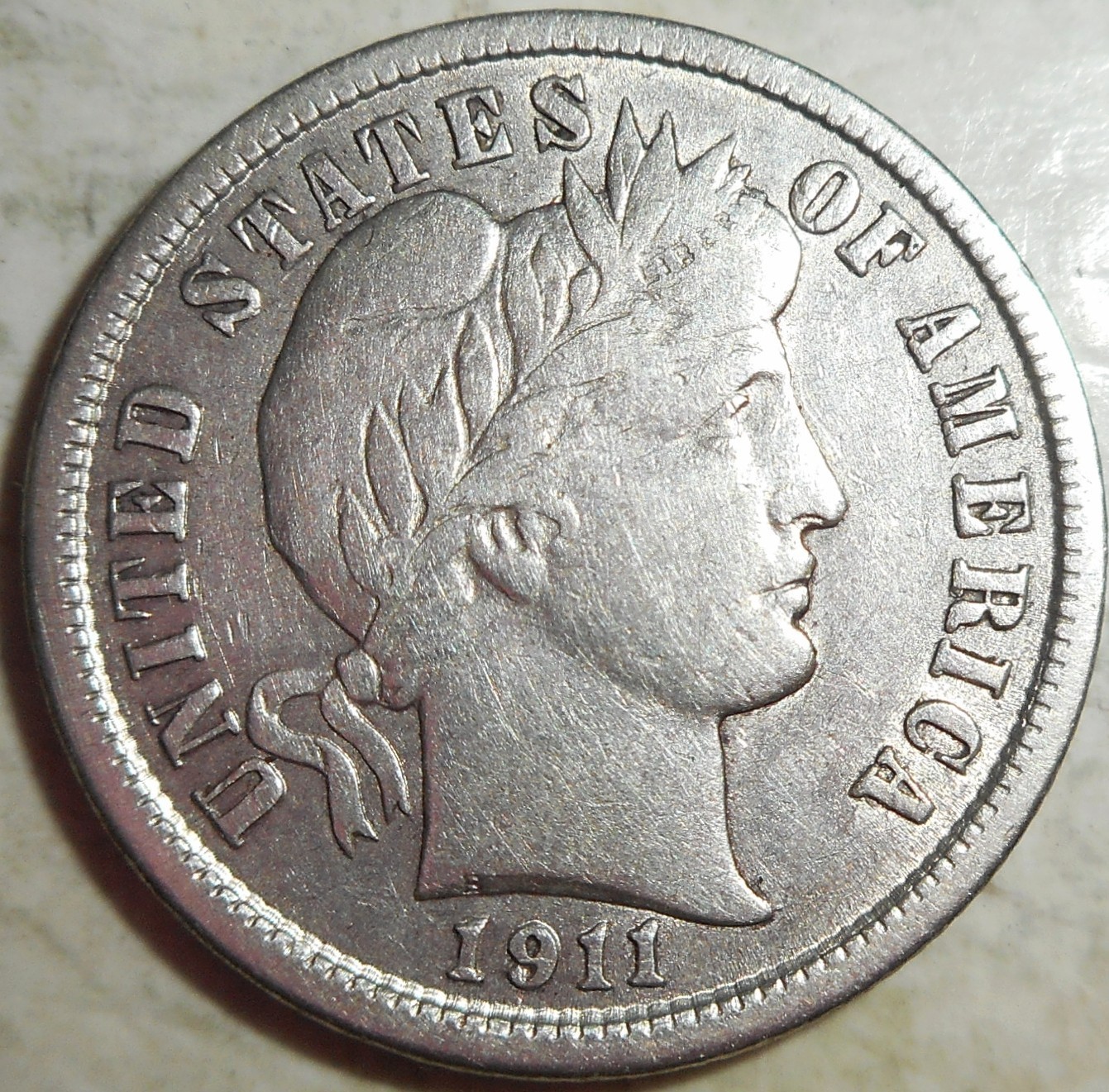 1911 Barber Dime, Higher Grade, Estate Sale, SHIPS FREE