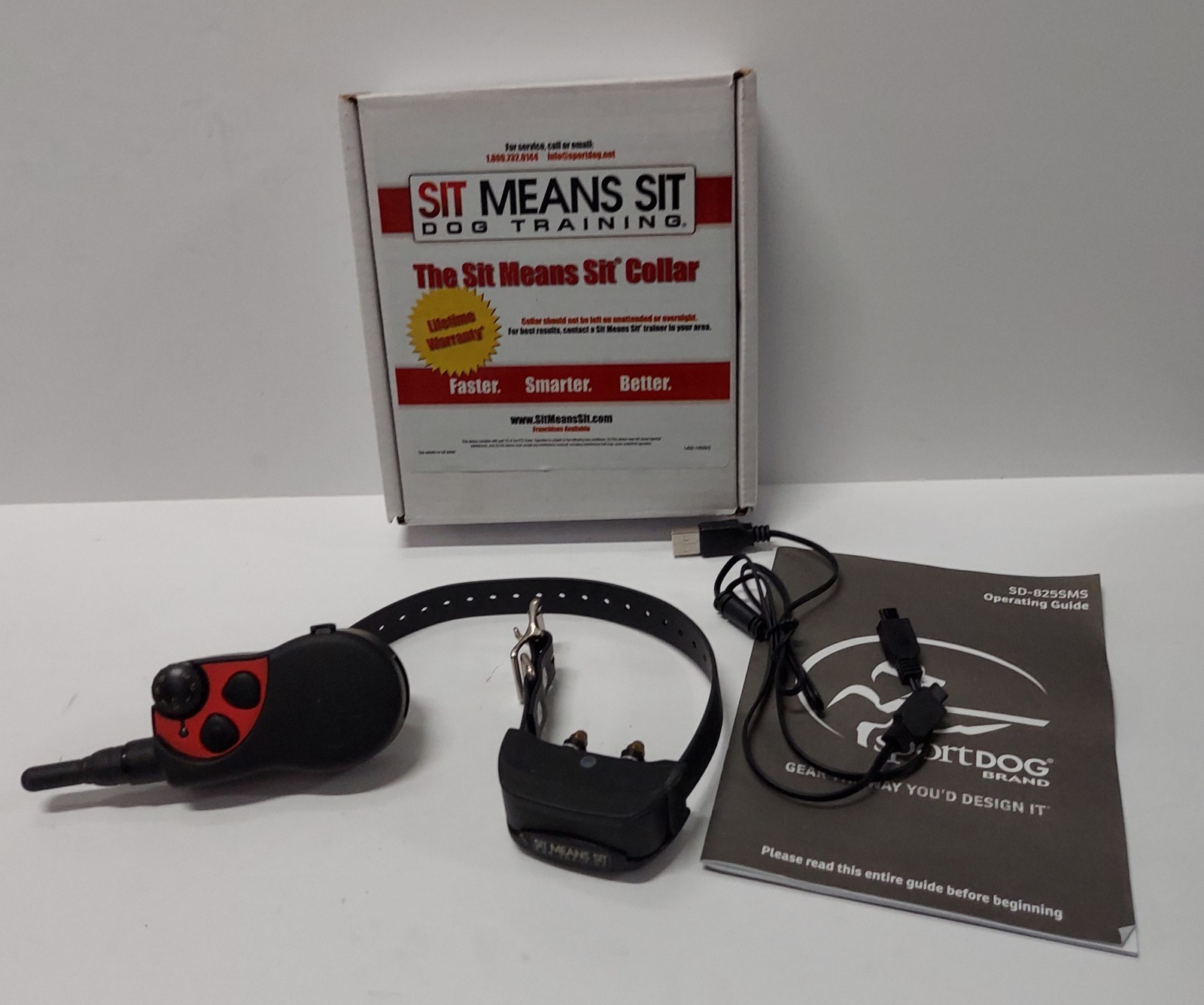 SportDOG SD-825SMS Sit Means Sit Dog Remote Trainer Rechargeable Training Collar
