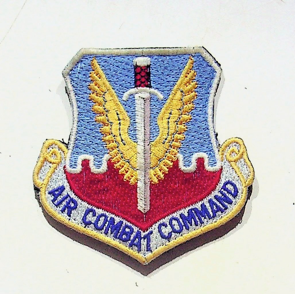 USAF Air Combat Command Embroidered Military Patches Hook