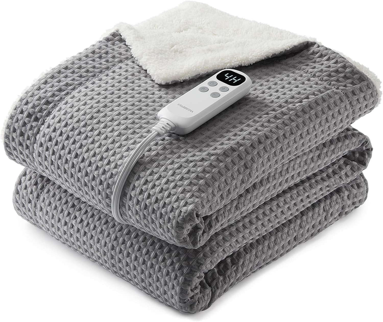 GRAVEE Electric Heated Throw Blanket 6 Heat Settings ETL Certified for Couch
