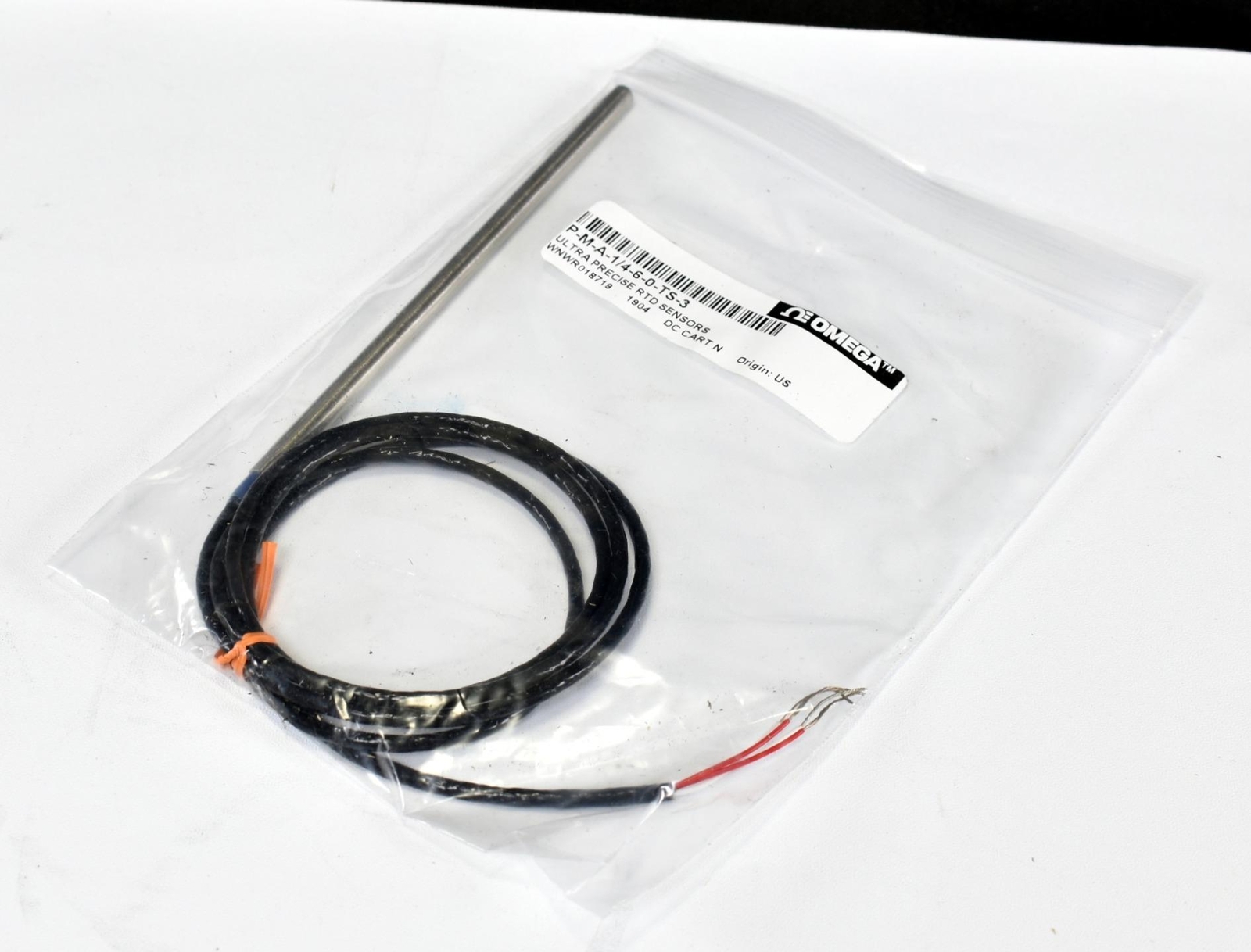 Omega Engineering Ultra Precise Immersion RTD Temp Sensor P-M-A-1/4-6-0-TS-3 NEW