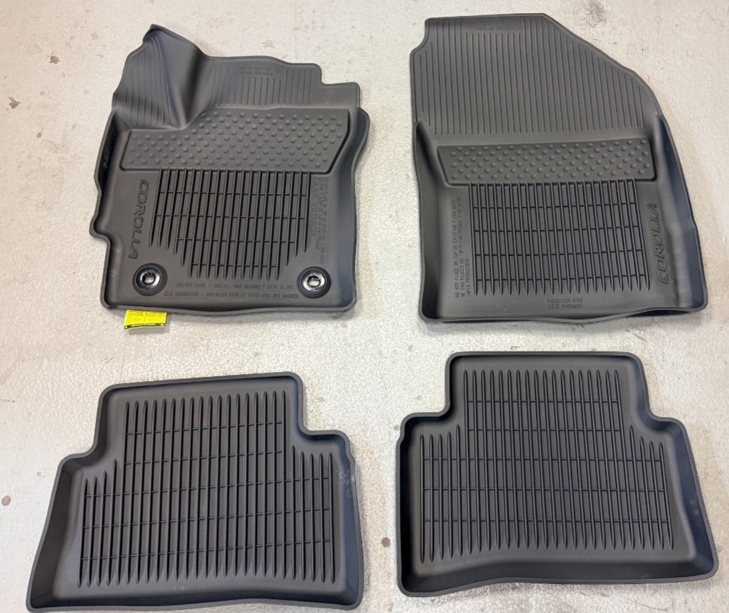 TOYOTA COROLLA 2019-2027 4 PCS BLACK ALL WEATHER LINERS PT908-12190-02