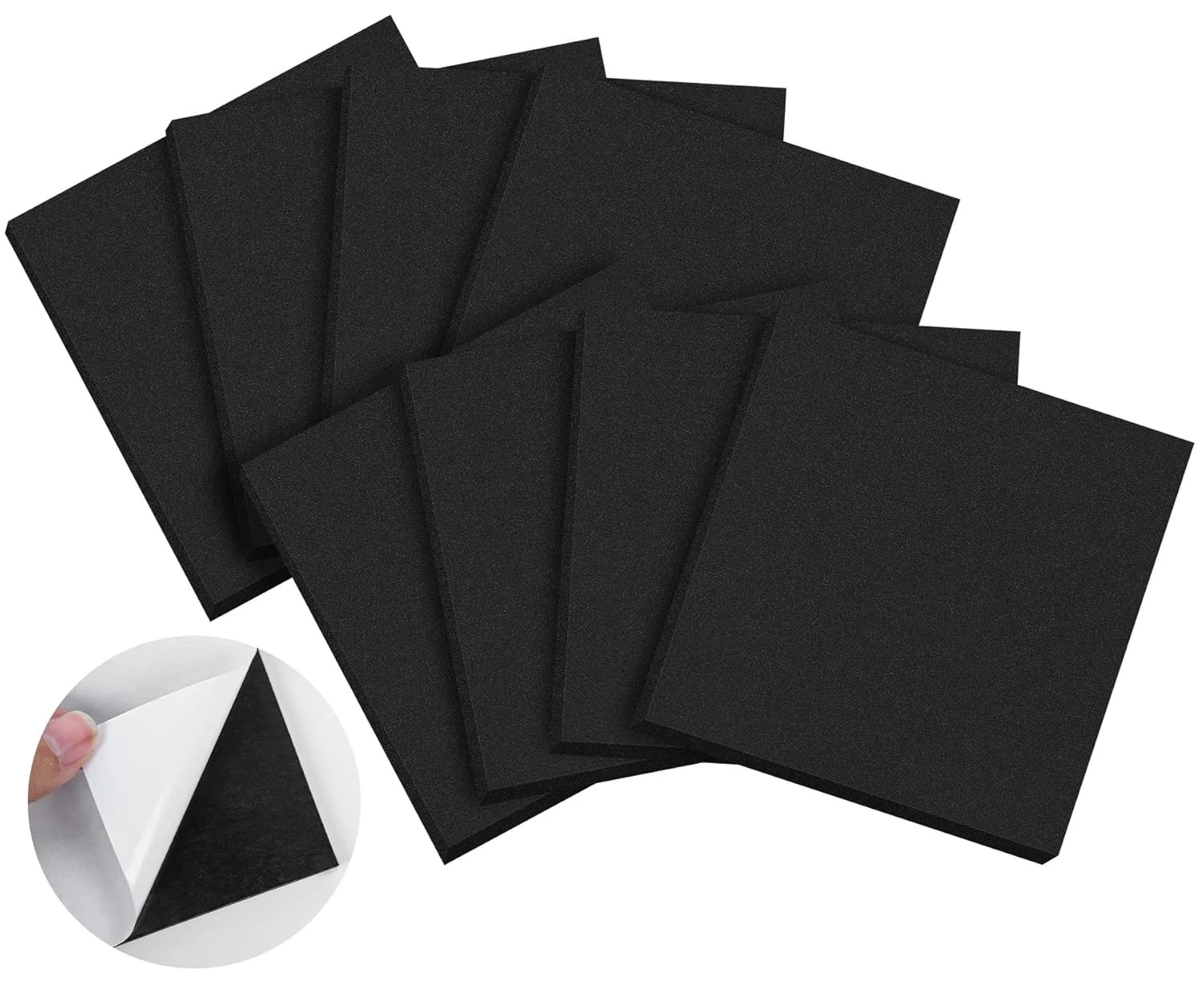 ToLanbbt 8 PCS Adhesive Foam Padding Sheets Closed Cell Neoprene Foam Sheet 1/2"